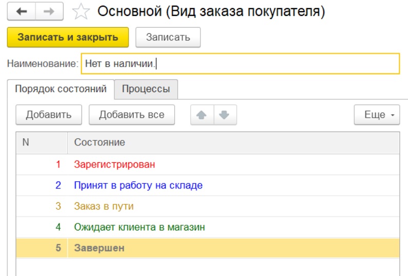 Вид заказа для продажи товара, которого нет в магазине.